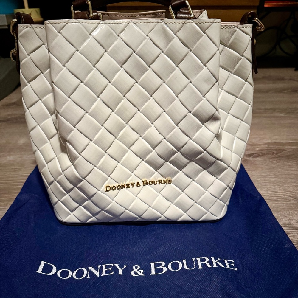Dooney & Bourke Ivory Quilted Tote
